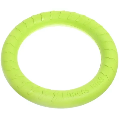 Кольцо - пуллер для собак средних и крупных пород «ЛЮБИМЫЙ БРО», цвет зелёный, d - 29см (подвес)