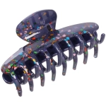 Заколка - краб для волос «AKS - VIENTO», микс 6 цветов, классика, 9,5*3,5см