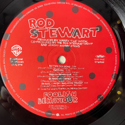 Винтажная виниловая пластинка LP Rod Stewart Foolish Behaviour (Japan 1980) (No Obi)