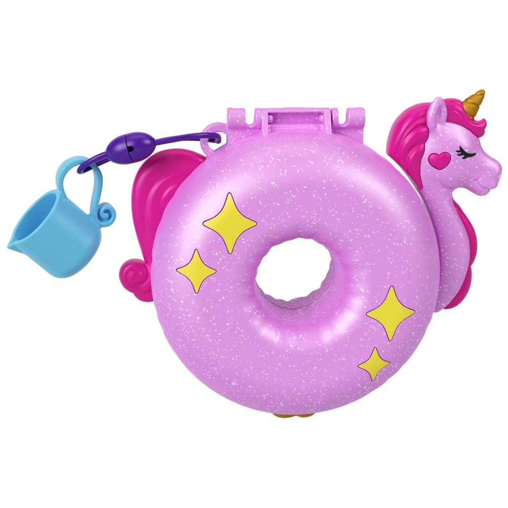 Polly Pocket - Бассейн единорога Компактный набор 2 куклы + аксессуары HKV34
