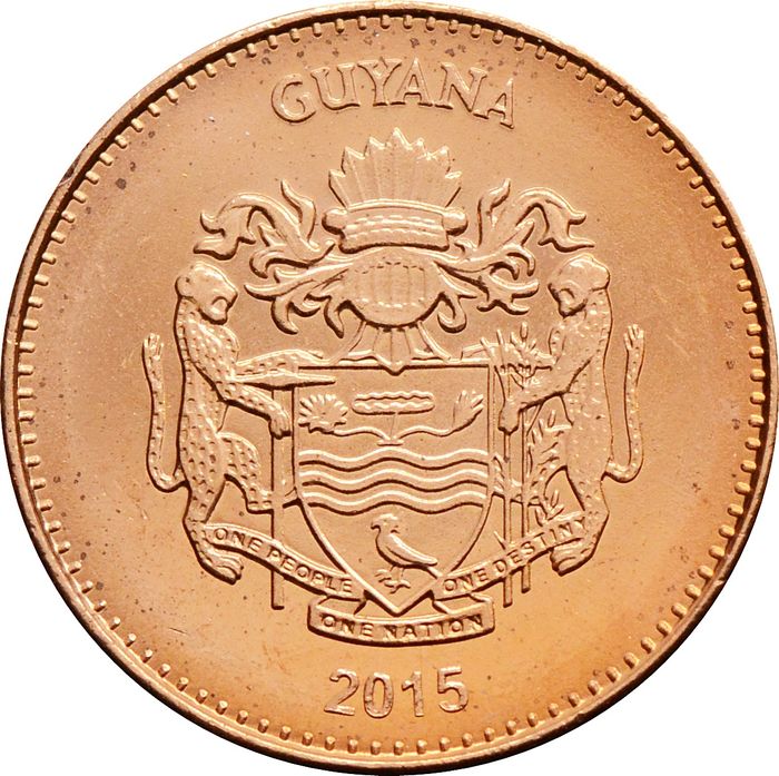 1 доллар 2015 Гайана. Урожай риса