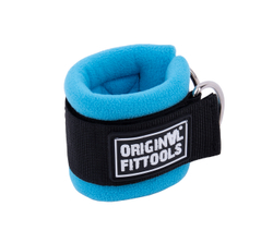 Ремень для тренировки мышц рук регулируемый синий (D-кольцо)