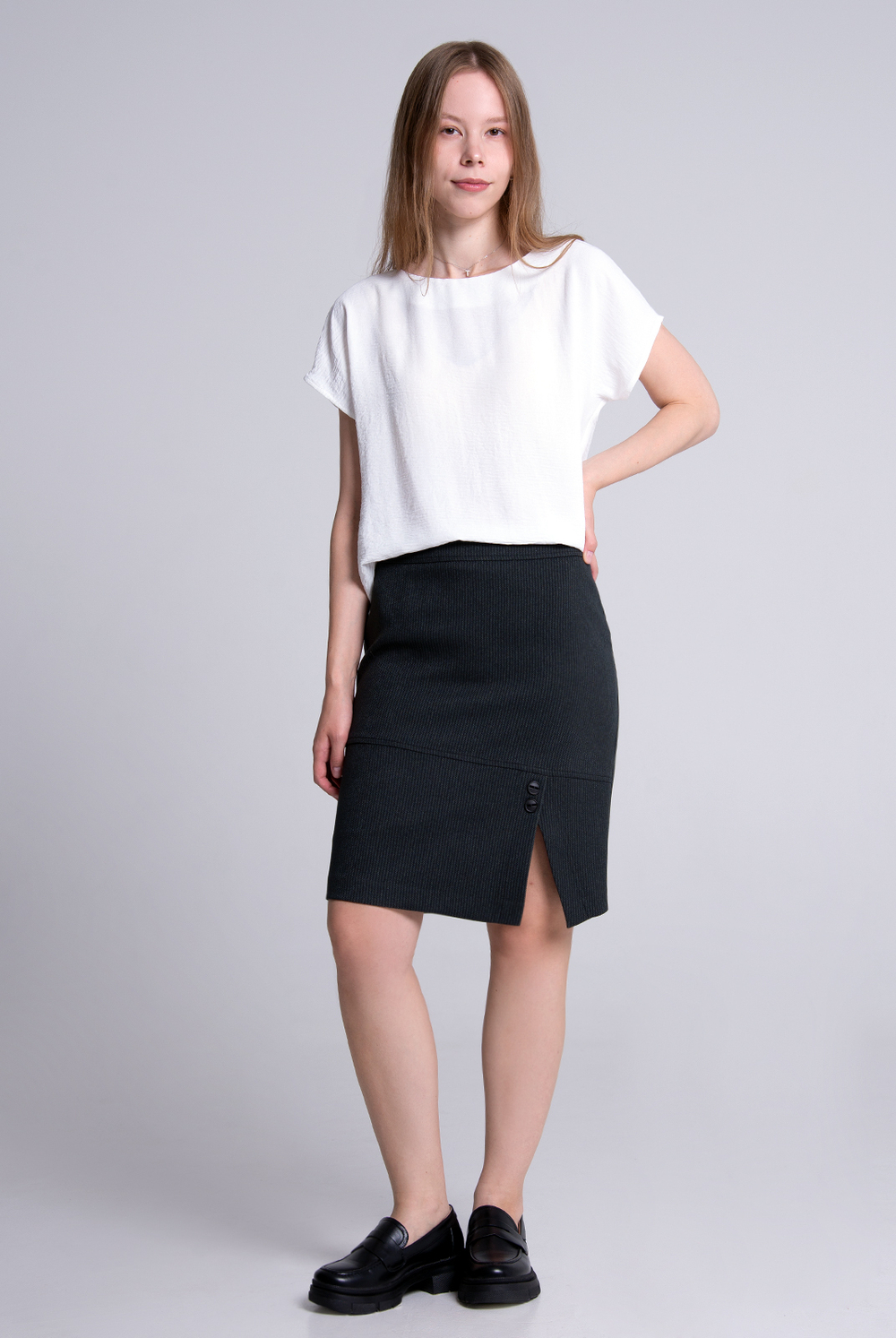 Юбка женская 1145АП, зеленый #341З011145АП