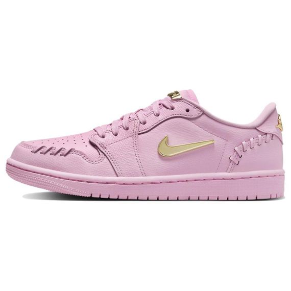 Jordan Air Jordan 1 Винтажные баскетбольные кроссовки Low Top Розово-золотые Женские