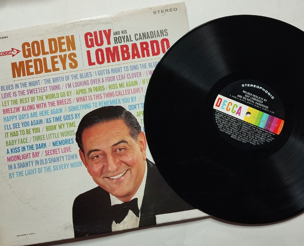 Винтажная виниловая пластинка LP Guy Lombardo And His Royal Canadians Golden Medleys (USA 1966)