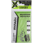 Оснастка фидерная X-Feeder Несимметричная петля (0,35 мм, 100 г, карабин №6, без крючка)