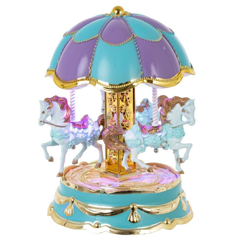 GAEM Изделие декоративное "Карусель" (музык., подсветка, 3xLR44), L12 W12 H17,5 см