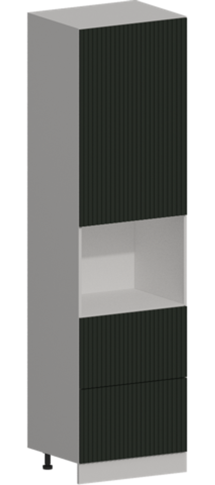 Кухня Модуль ШП2Я 600 Графит / Насыщенно-зеленый