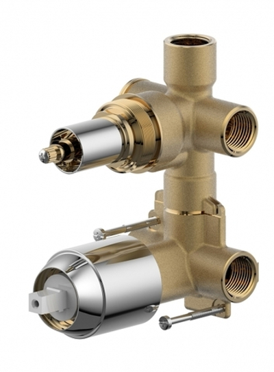 Скрытая часть встраиваемого смесителя (2-функц) Bravat