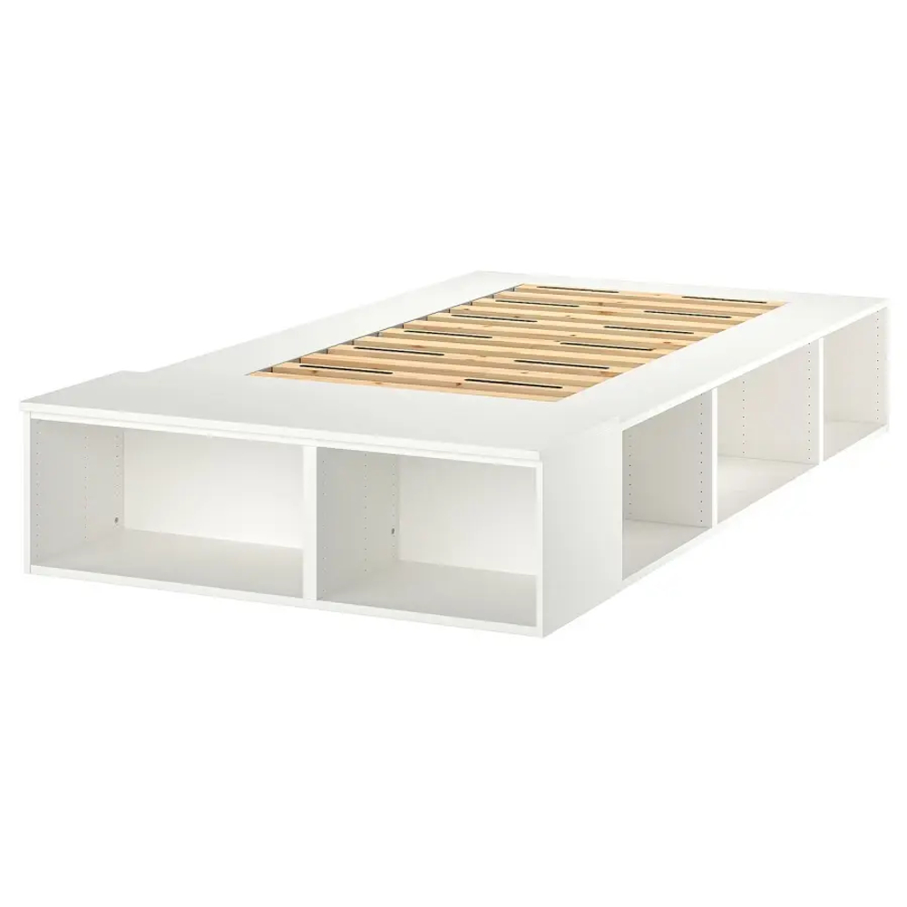 Каркас кровати со шкафами - IKEA PLATSA, 200х140 см, белый, ПЛАТСА ИКЕА