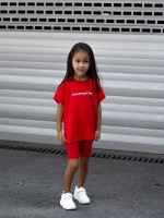 Костюм для девочки, футболка и велосипедки