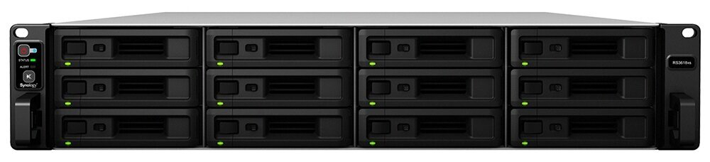 Сетевое хранилище Synology RS3618XS черный