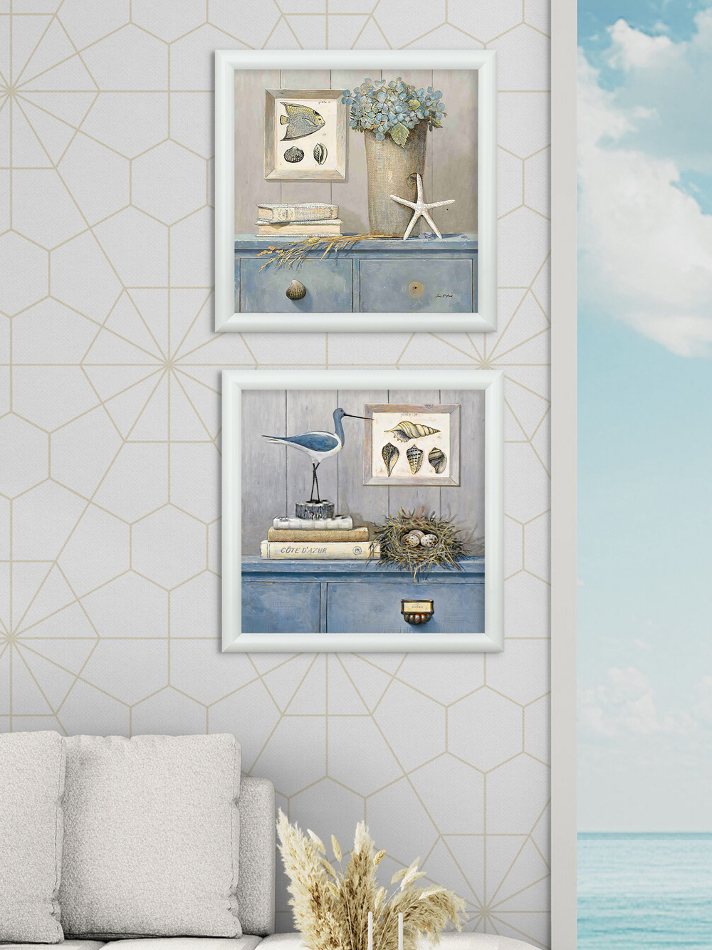 Картина на стену для интерьера на холсте в раме 32*32 см