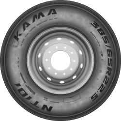 Автошина 385/65R22.5 Кама NT-101 164K нагрузка 5000КГ (прицепные оси 4 дор)