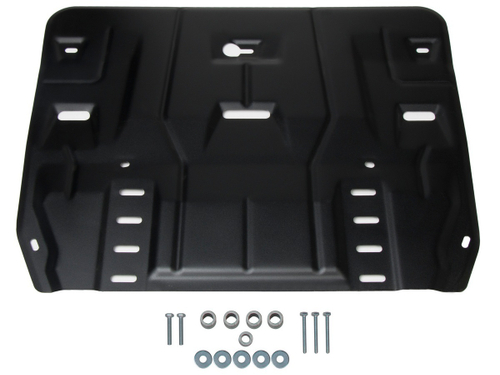 Защита картера и КПП АвтоБроня для Hyundai Sonata VIII (V - 2.0; 2.5) 2019-н.в./Kia K5 (V - 2.0; 2.5) 2020-н.в., сталь 1.5 мм, с крепежом, штампованная, 111.02861.1