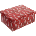 Коробка подарочная «Веселые елочки» 35*27*15,5 см