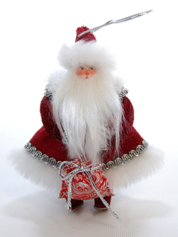 Кукла-подвеска на елку Дед Мороз