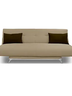 Диван «Манго 2», обивка «нео латтэ», подушки «нео шоколад»