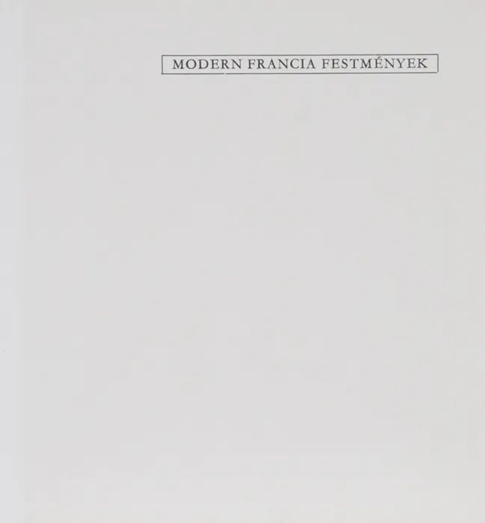 Modern Francia Festmenyek