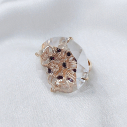 "Изыск" кольцо в золотом покрытии из коллекции "Дефиле" от Jenavi