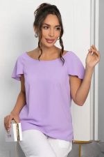 Блуза Летящая волна (сиреневая) Б13970-16М LT Collection