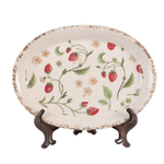 Тарелка декоративная "Земляника" 25x18x3см