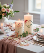 Трансфер переводной - декаль для свечей и гипса цветочки 001