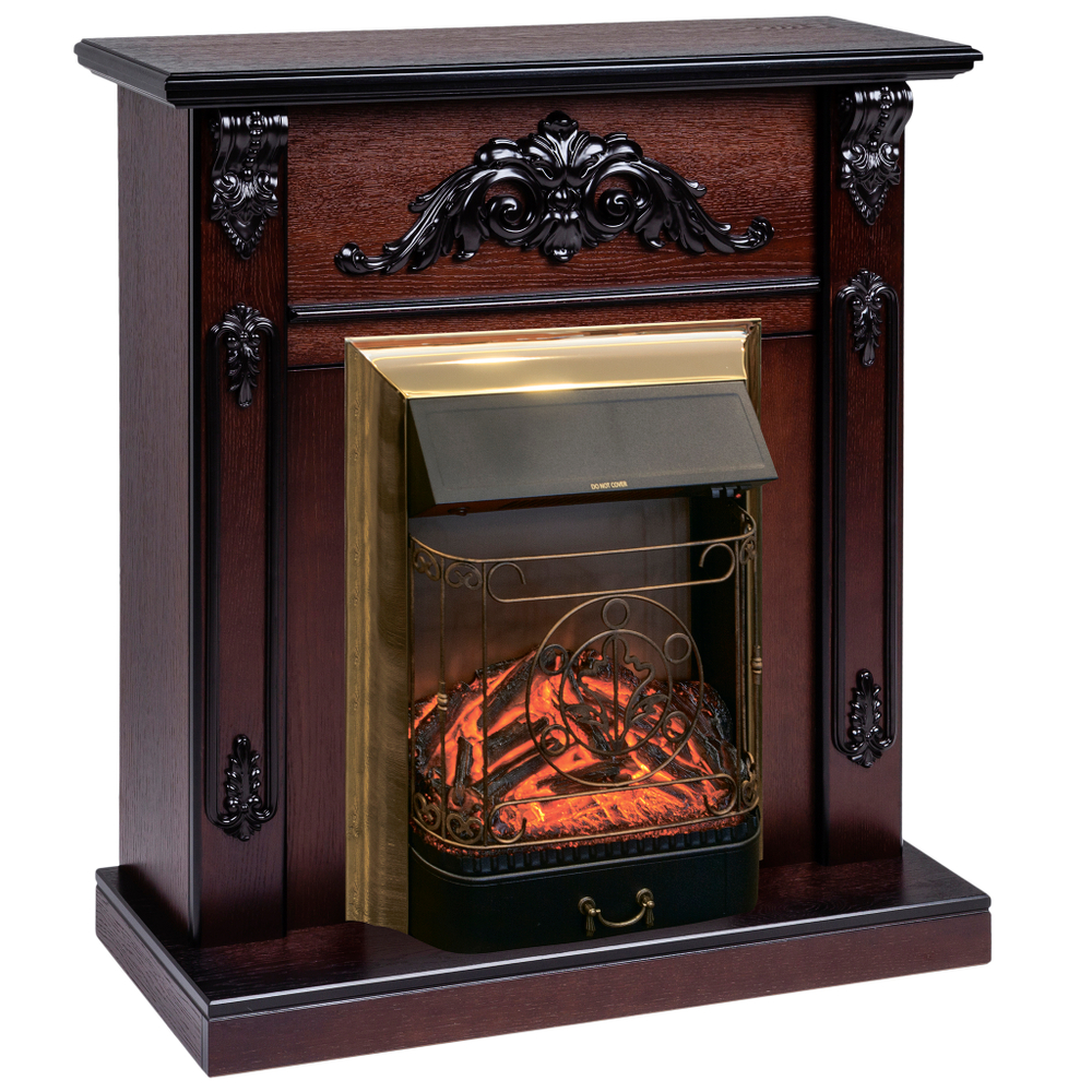 Каминокомплект Real Flame Anita AO с очагом Majestic Lux Brass