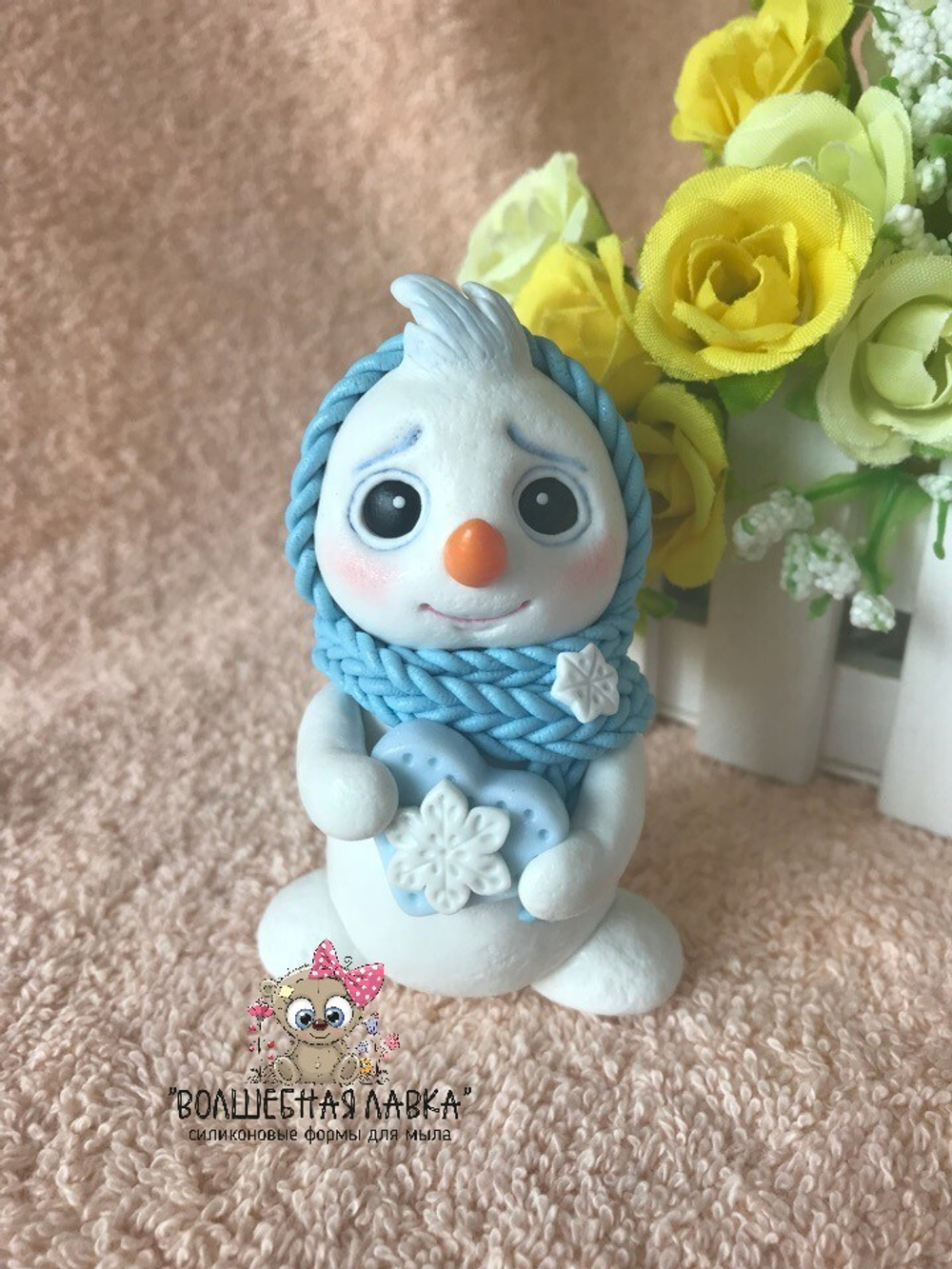 Силиконовая форма Снеговичок