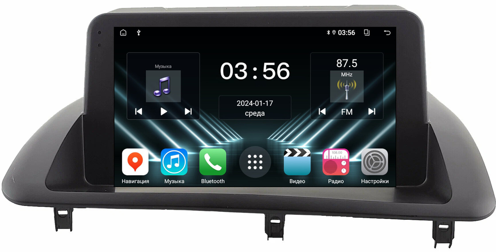 Магнитола для Lexus CT200h 2010-2015 (монохром, джойстик в комплекте) - FarCar DX9-9597 монитор 9" IPS на Android 13, 4+64Гб, CarPlay