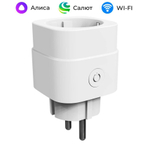 Умная Zigbee розетка MOES, 16А/4000Вт c мониторингом энергопотребления (Работает с Яндекс Алисой)