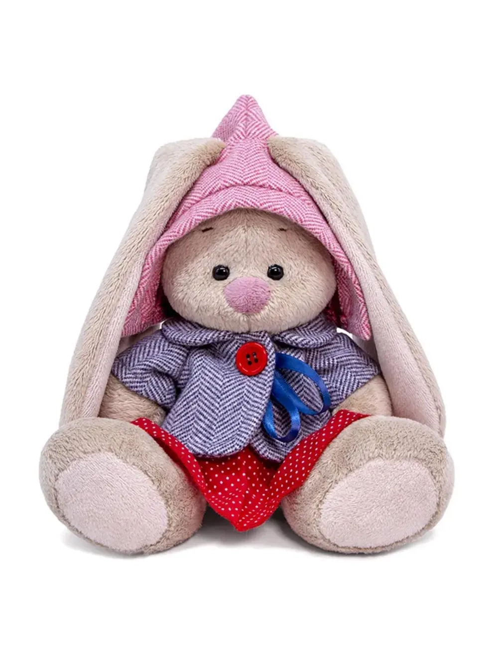 Мягкая игрушка Зайка Ми в твидовом костюме 15 см SidX-425