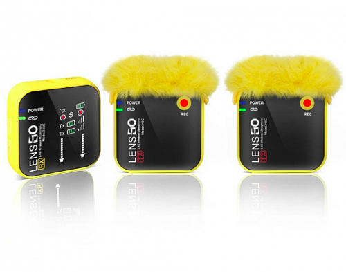 Радиомикрофон LENSGO 348C Yellow 1v1 на 1 канал (желтый)