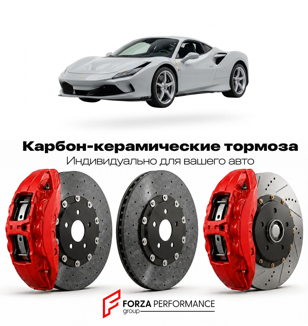 Карбон-керамическая тормозная система для Ferrari F8 Tributo 2019-2022 Феррари