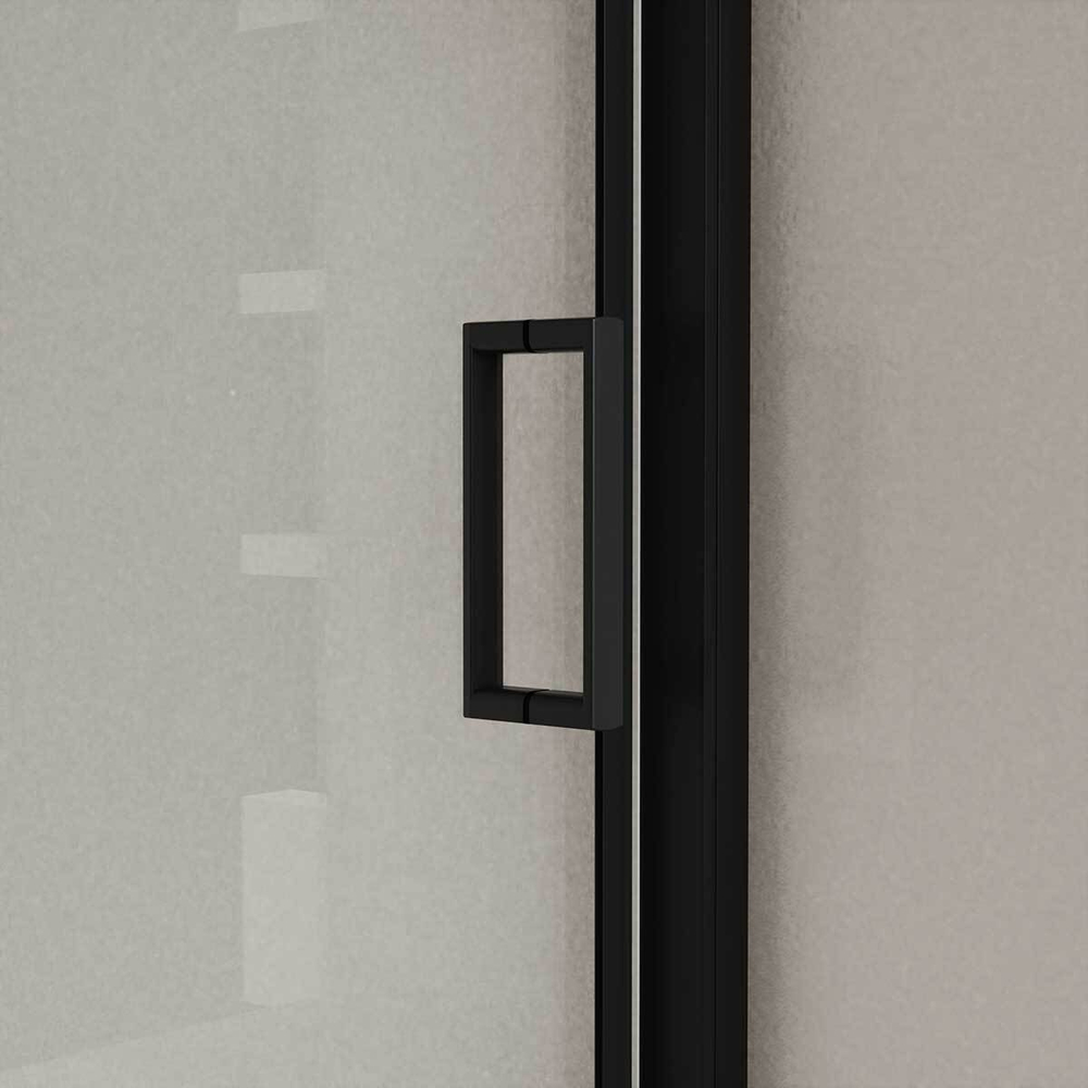 Душевая дверь City VDS-5CT140CLB, 1400, черный, стекло прозрачное, , шт