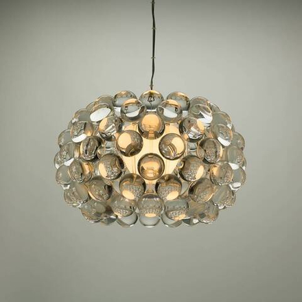 Pendant design lamp  CABOCHE piccola by Foscarini (Clear)
