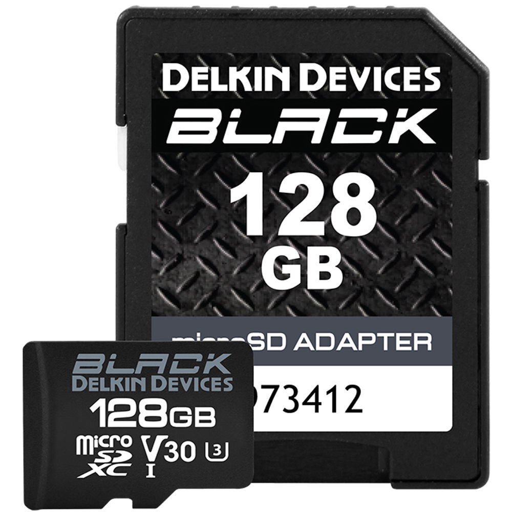 microSD Delkin 128GB BLACK UHS-I