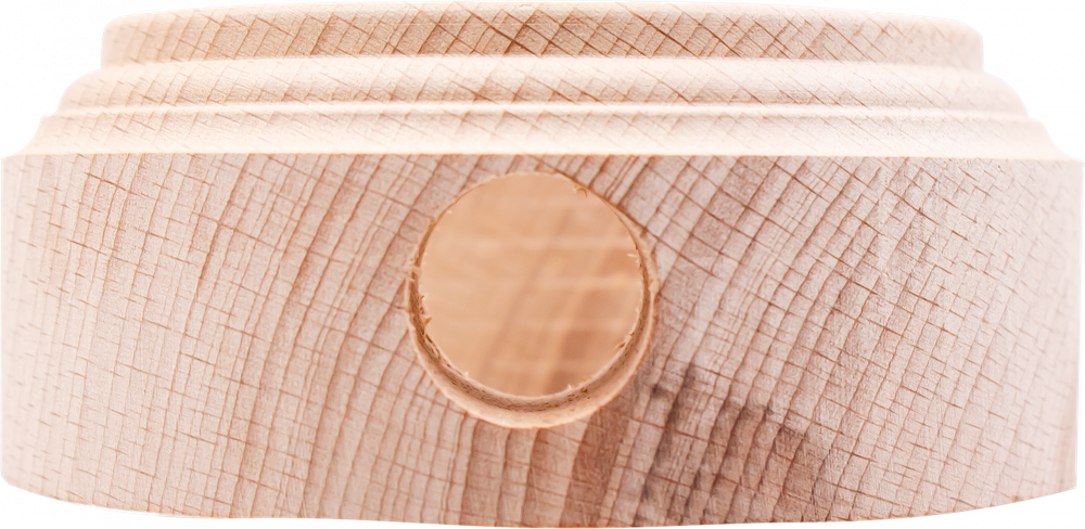 Рамка 3-местная для монтажа с декоративной трубой, бук, цвет натурэль (2 выхода) BF1-630-10/T-2