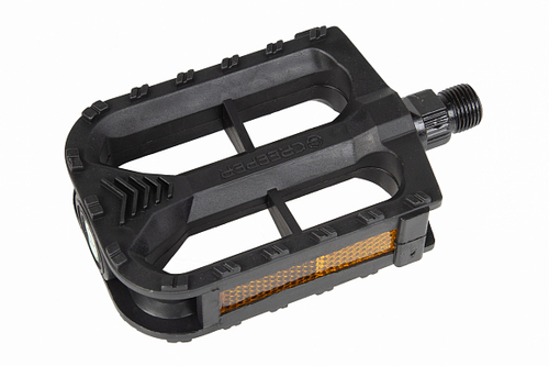 Педали MX-P633, ось 9/16" со светоотражателями, полипропиленовые чёрные