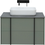 Тумба с раковиной Allen Brau Reality 1.32005.CGM 80 cement grey matt