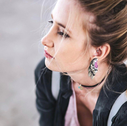 Мудрость леса / Forest wisdom, earrings, Rose