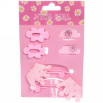 Аксессуары для волос детские «Little Fashion - Корона», 3 цвета, (4 резинки, 2 заколки), 10*16 см