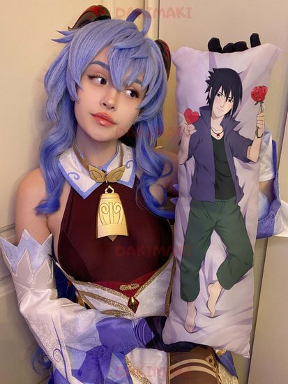 Мини дакимакура Саске Учиха из Наруто арт. M0783, 60х20 см