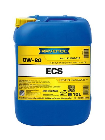 Eco Synth ECS SAE 0W-20 Ravenol моторное масло 10 литров канистра