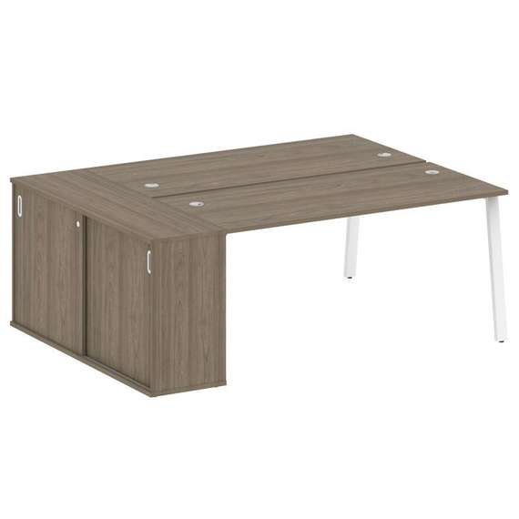 Метал Систем Рабочая станция с шкафом-купе на А-образном м/к БА.РС-СШК-1.4 Т