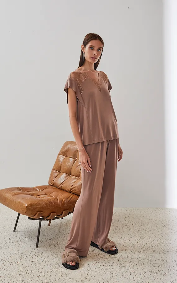 Брюки 51961-1 Бежевый