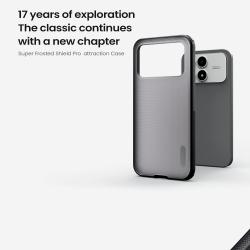 Чехол для Xiaomi Poco F8 Pro (Redmi K90), серия Super Frosted Shield Pro (Clear version) прозрачный тонированный от Nillkin