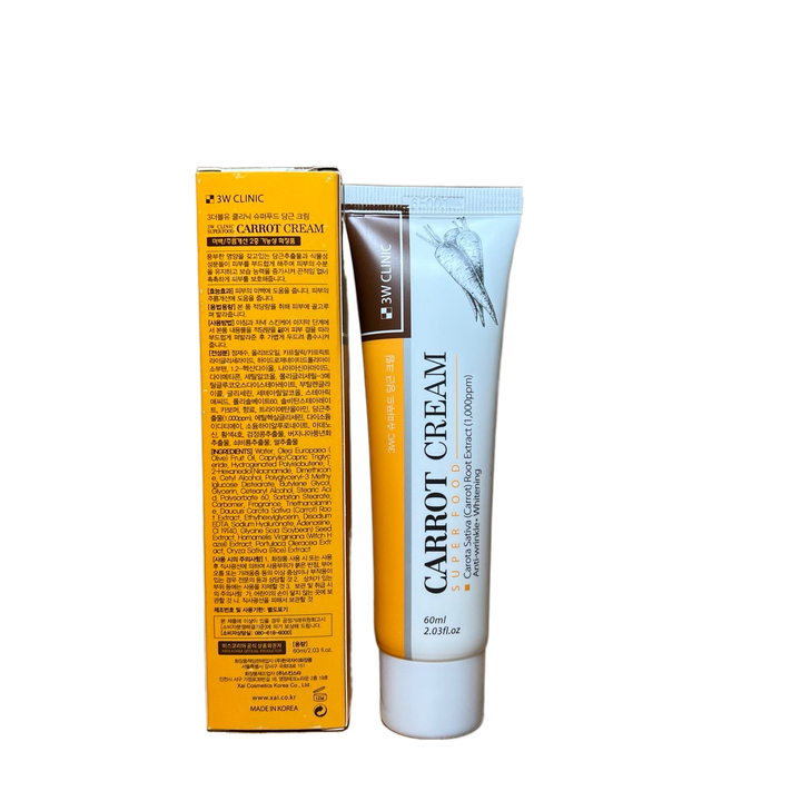 Крем для лица 3W Clinic Super Food Carrot с экстрактом моркови Cream 60 мл