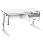 Растущая парта Дэми СУТ 25 с навесной тумбой (1200×610 мм)