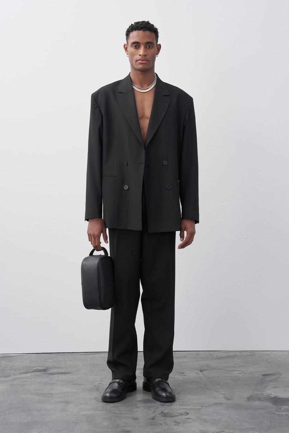 Брюки мужские широкие к костюму оверсайз